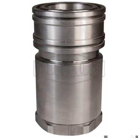 Dixon DQC H Industrial Interchange High Volume Female Coupler, 1-1/4-11-1/2 Nominal, Female NPTF, 303 Stai 12HF10-S